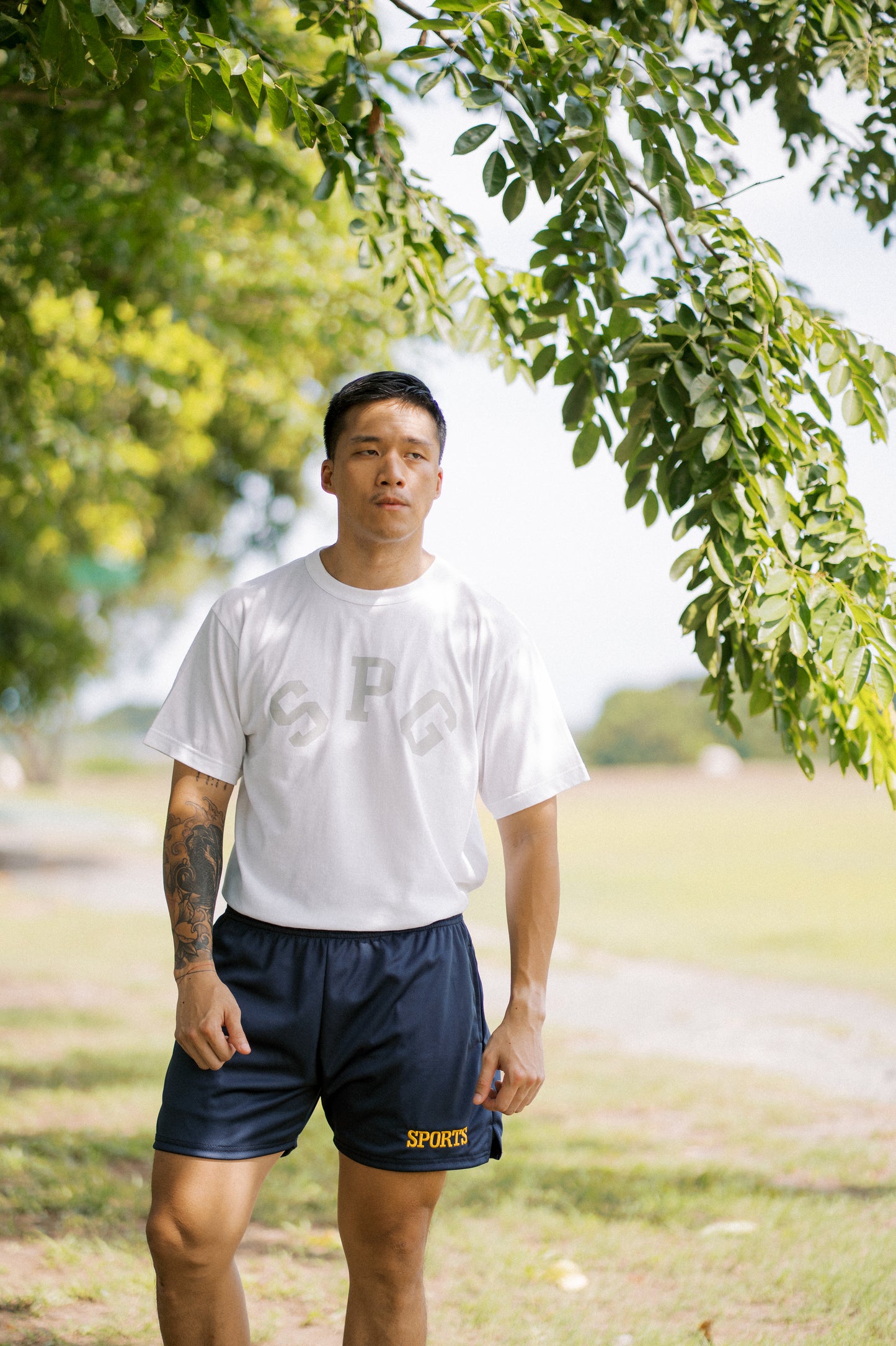 Drill Tee in TUNDRA