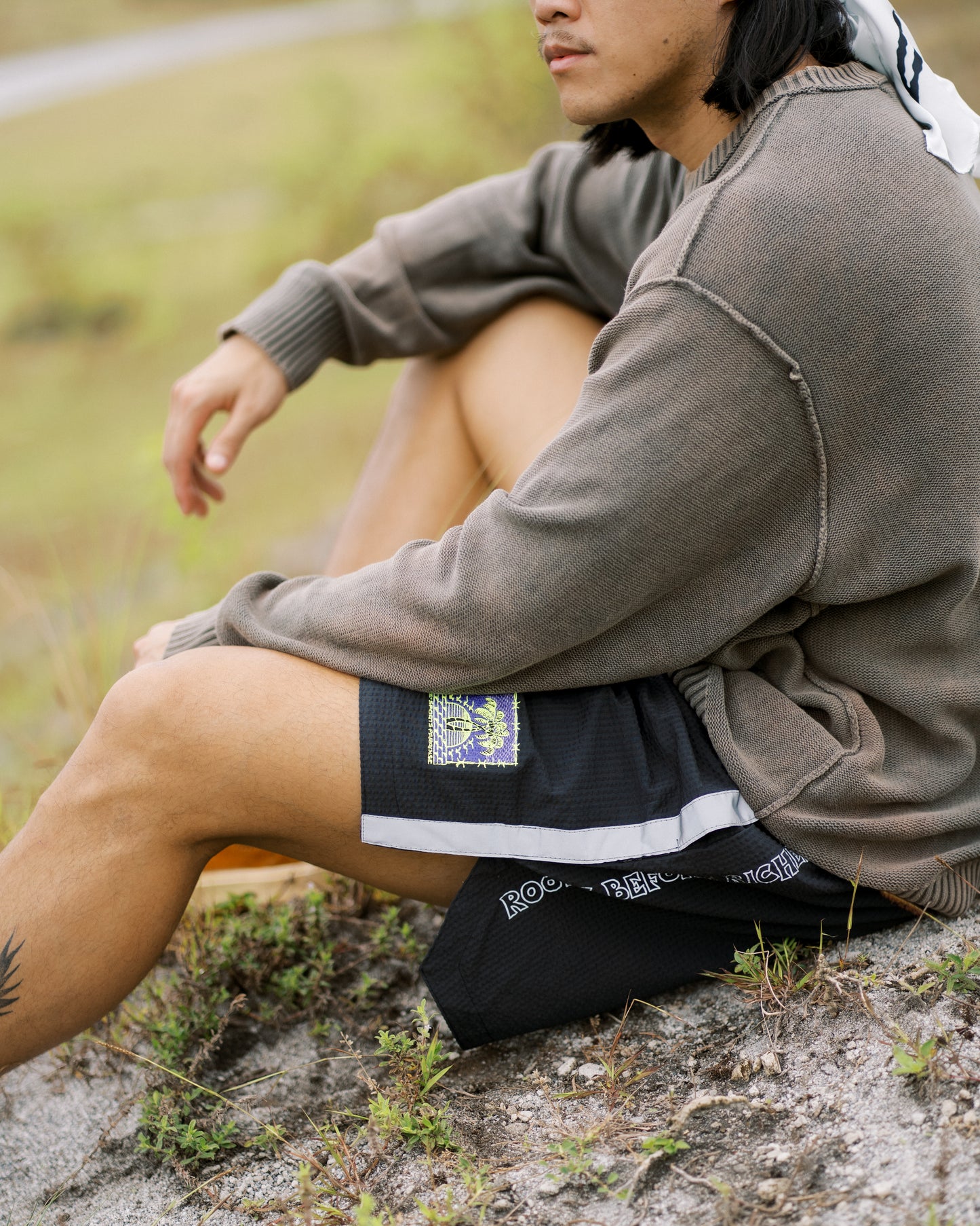 THE x SP SHORTS IN JET BLACK