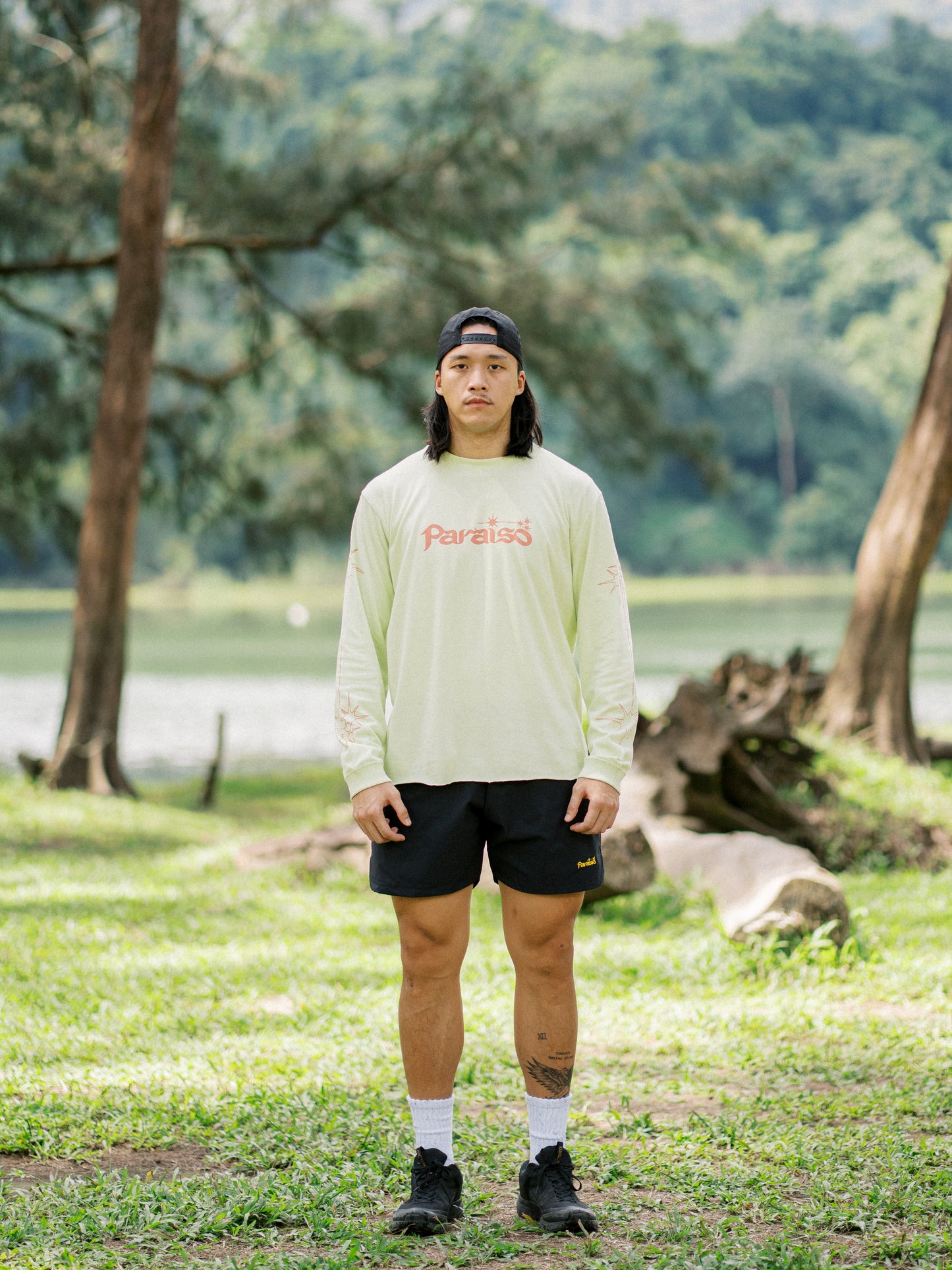 PARAISO LONG TEE - PISTACHIO