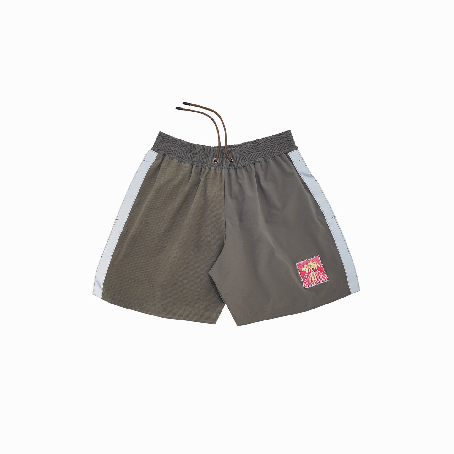 THE x SP SHORTS IN TAUPE/DARKGREY